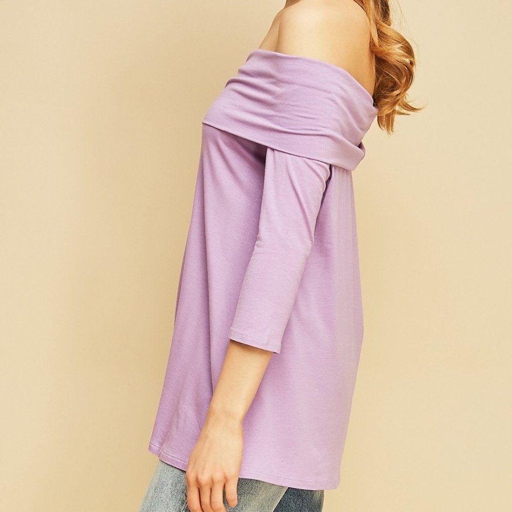 Solid Off Shoulder Top - Picture 5 of 8